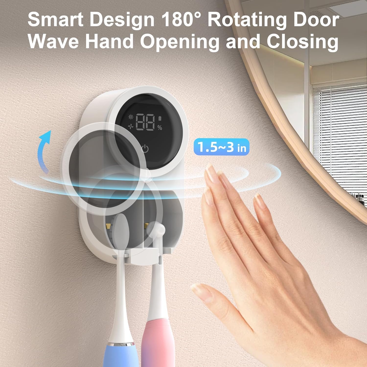 Automatic Toothbrush Sanitizer - Kill 99% of Bacteria